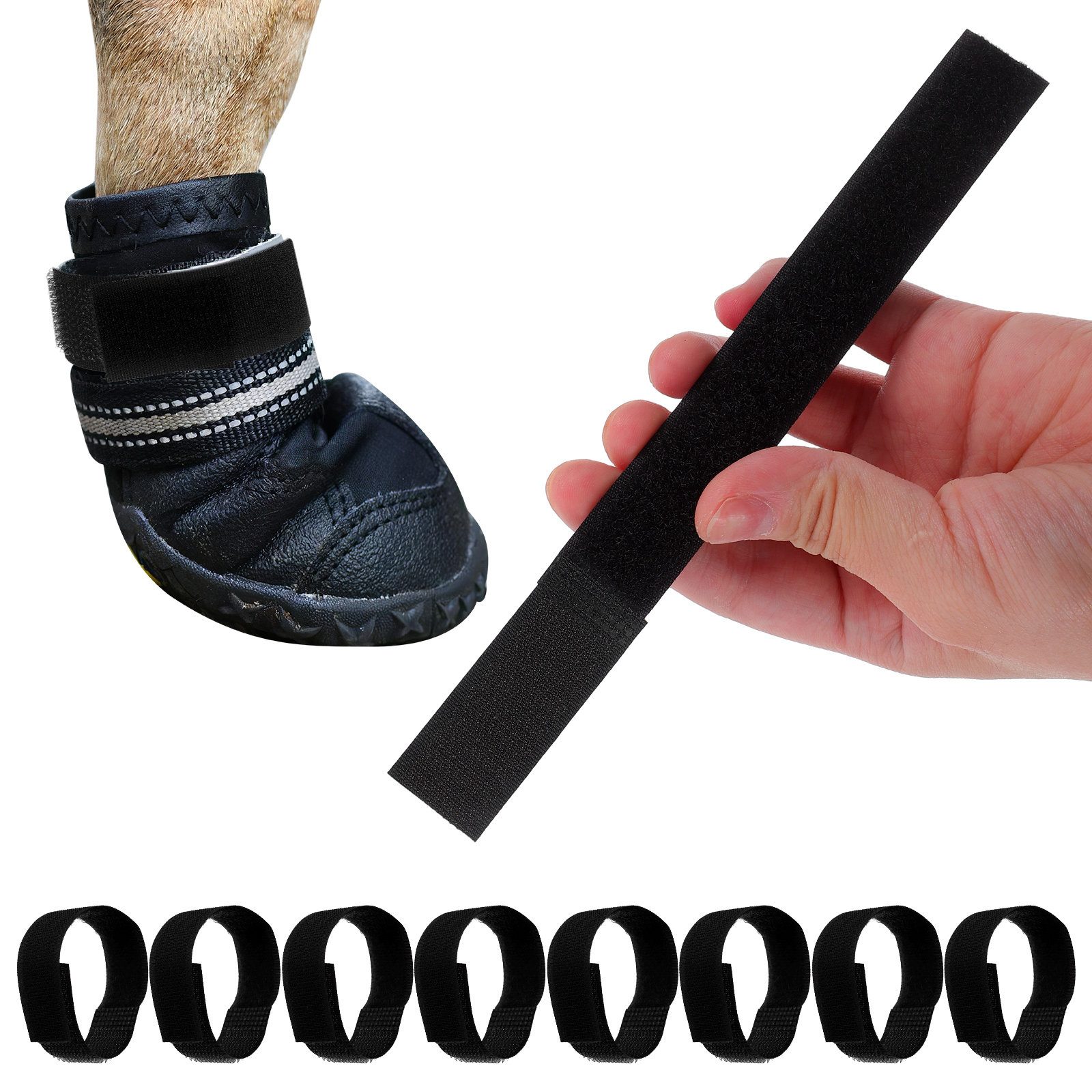 Dog Booties Paw Protector - 10 Piezas de Correas Ajustables para