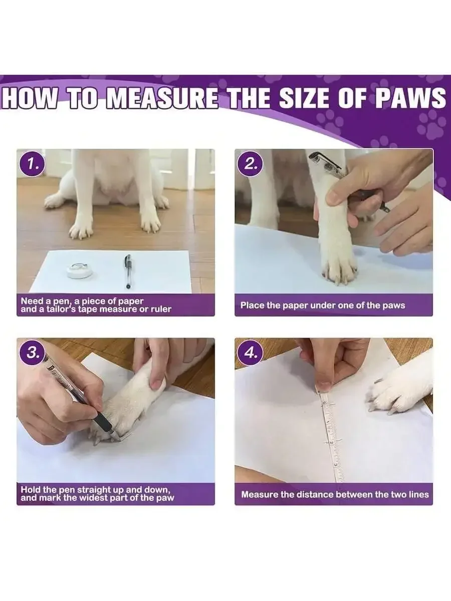 6 pares de calcetines antidesl - Dog Booties Paw Protector reseña y precio