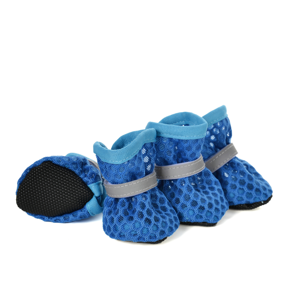 4 unids/set de zapatos transpi - Dog Booties Paw Protector reseña y precio