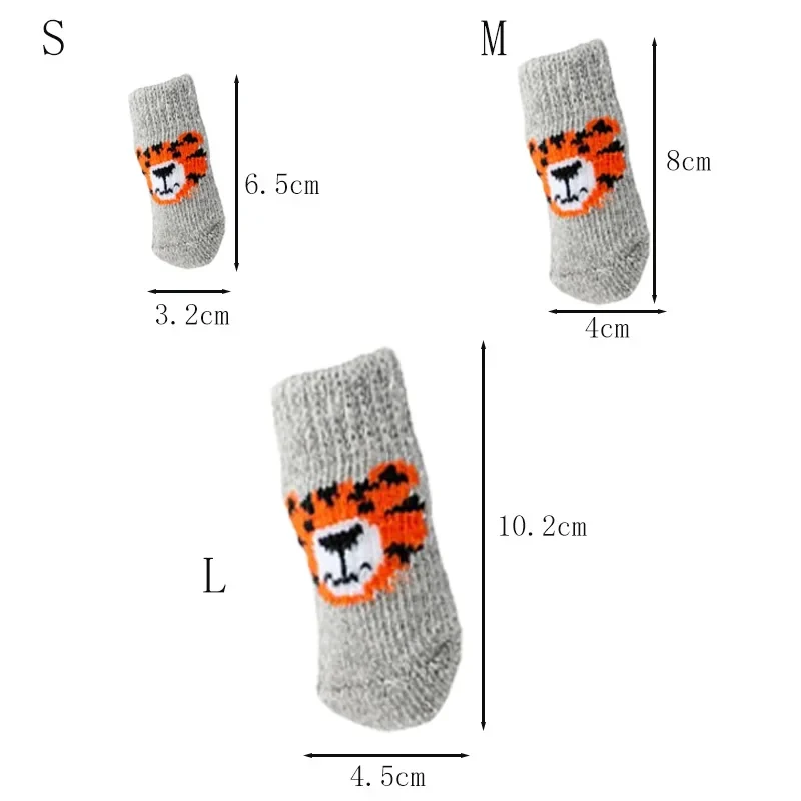 4 Pares de Calcetines Antidesl - Dog Booties Paw Protector reseña y precio