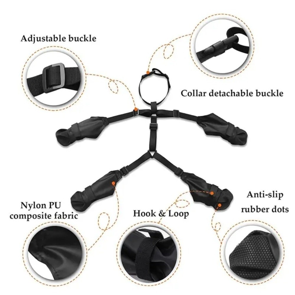 Zapatos impermeables anticaída - Dog Booties Paw Protector reseña y precio